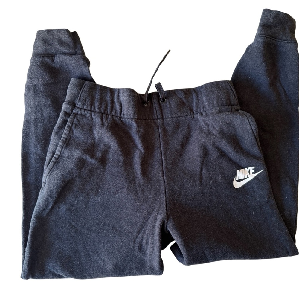 Nike Kids Unixsex Black Joggers Size M
